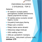 ĆWICZENIA DLA DZIECI Z DYSLEKSJĄ TOM II