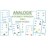 ANALOGIE W SYLABACH I WYRAZACH TOM 2 - GŁOSKI SYCZĄCE S, Z, C, DZ