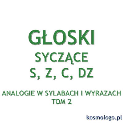 ANALOGIE W SYLABACH I WYRAZACH TOM 2 - GŁOSKI SYCZĄCE S, Z, C, DZ