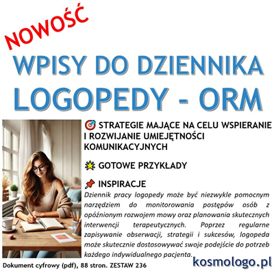 WPISY DO DZIENNIKA LOGOPEDY - ORM