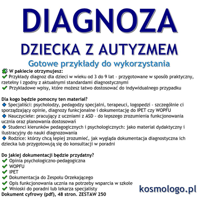 DIAGNOZA DZIECKA Z AUTYZMEM