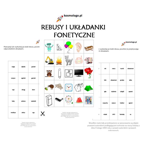 REBUSY I UKŁADANKI 