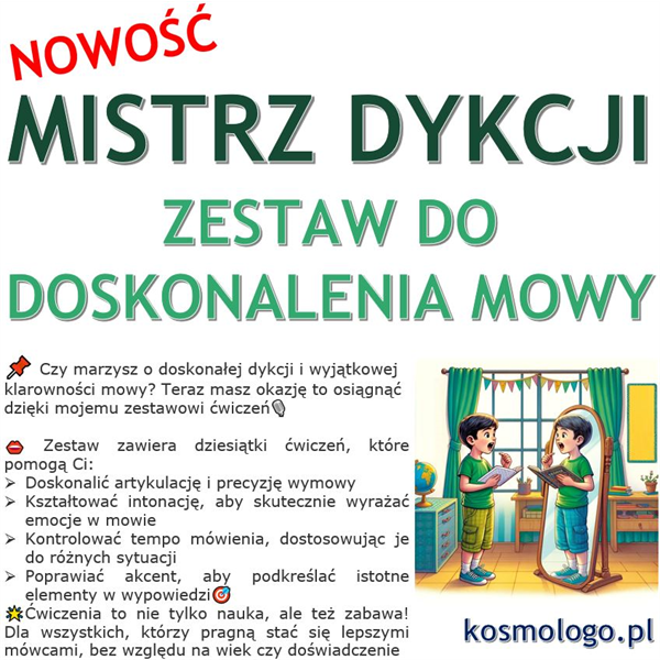 MISTRZ DYKCJI: ZESTAW DO DOSKONALENIA MOWY